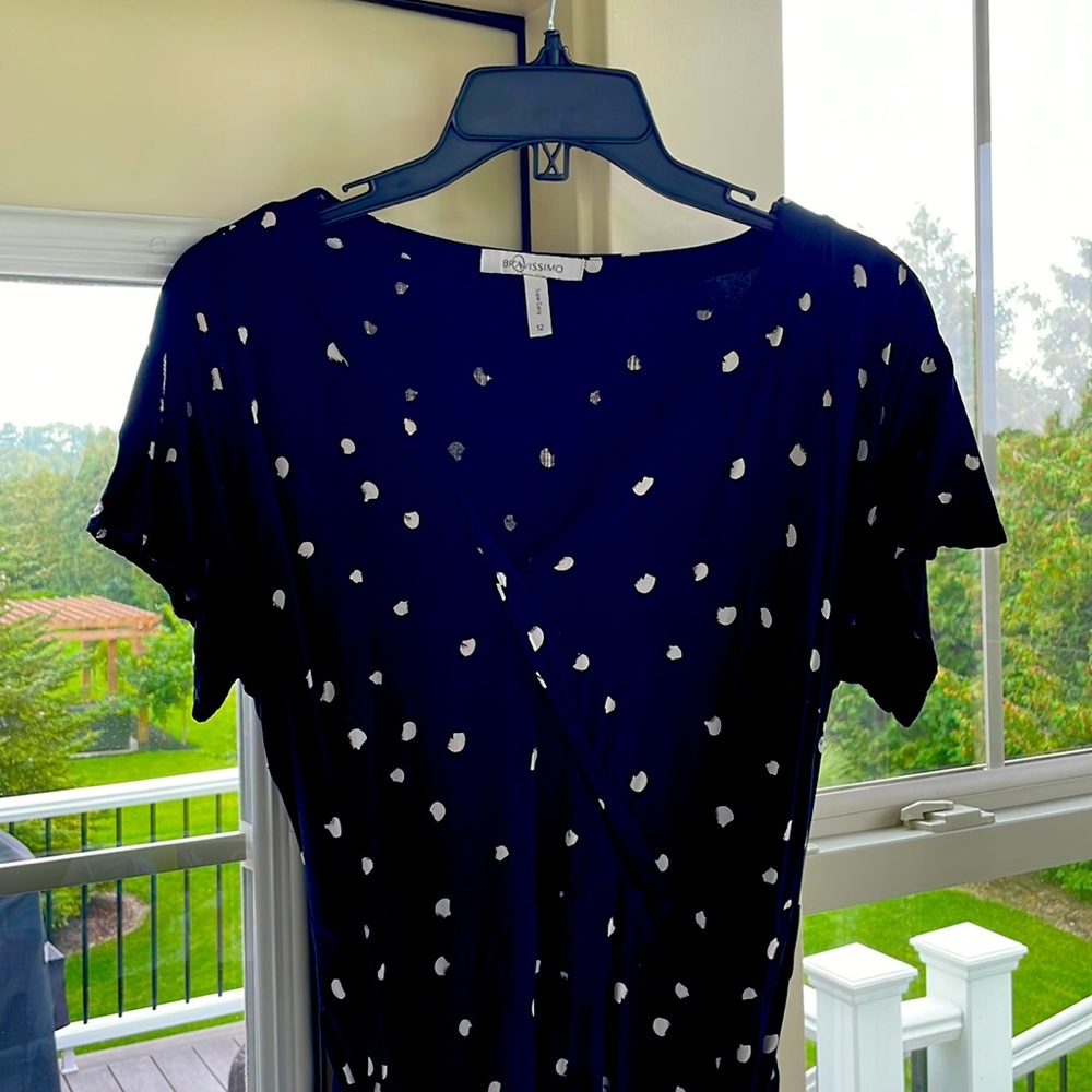 Women Little Black Dress with Polka Dots : US size 8 / UK size 12